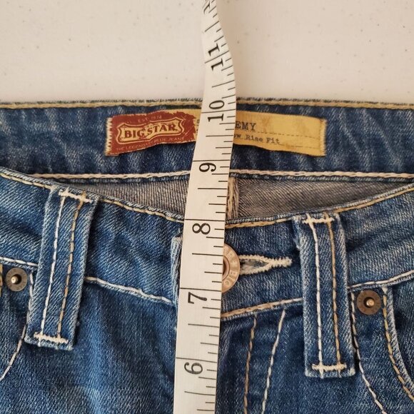 Big Star 28 Remy Bootcut Jeans lowrise Cotton Blend‎ Midrise - Picture 7 of 11